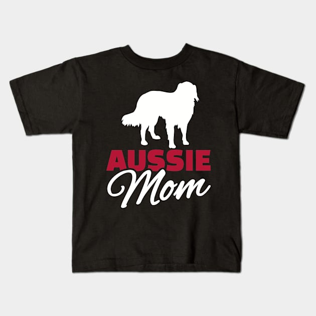 Aussie Mom Kids T-Shirt by Designzz